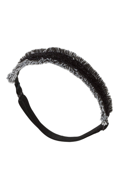Flat Fringe Wrap - Black/White