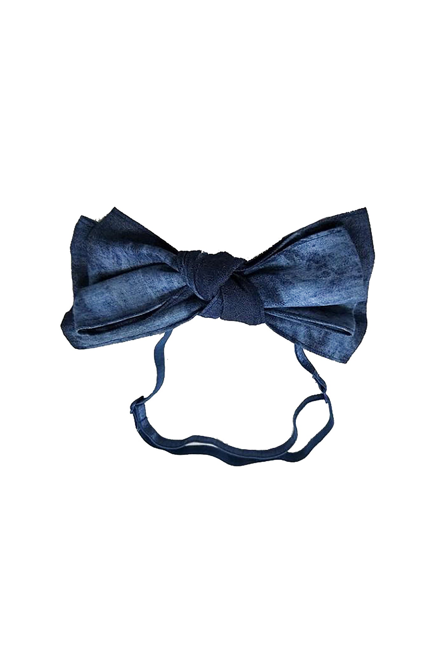 Floppy Denim Wrap - Blue Tie Dye