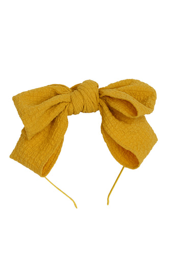 Floppy Muslin Headband - Mustard