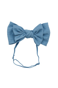 Floppy Muslin Wrap - Smoke Blue