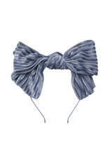 Floppy Velvet Stripe Headband - Blue
