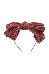Floppy Velvet Stripe Headband - Rose