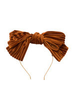 Floppy Velvet Stripe Headband - Rust