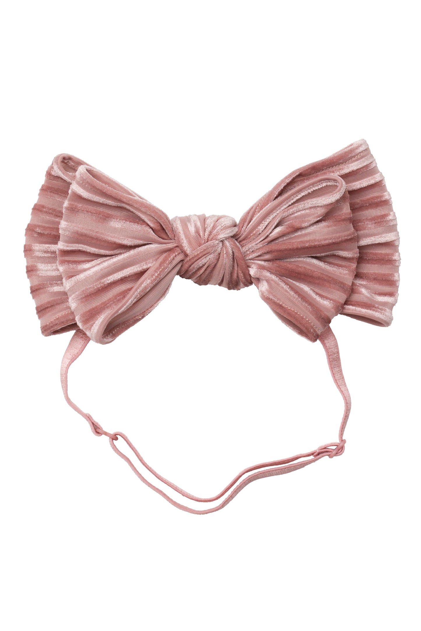Floppy Velvet Stripe Wrap - Blush