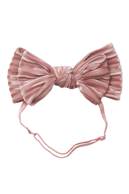 Floppy Velvet Stripe Wrap - Blush