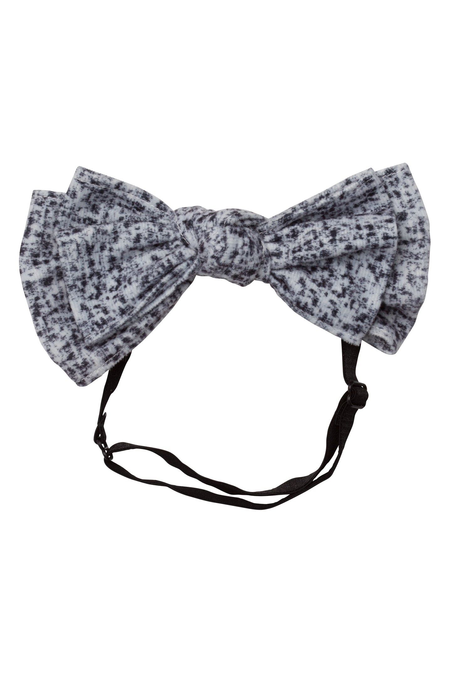 Floppy Velvet Wrap - Black/White Speckled