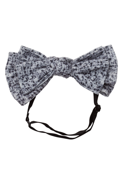 Floppy Velvet Wrap - Black/White Speckled