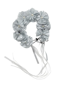 Floral Wreath Full - Light Silver