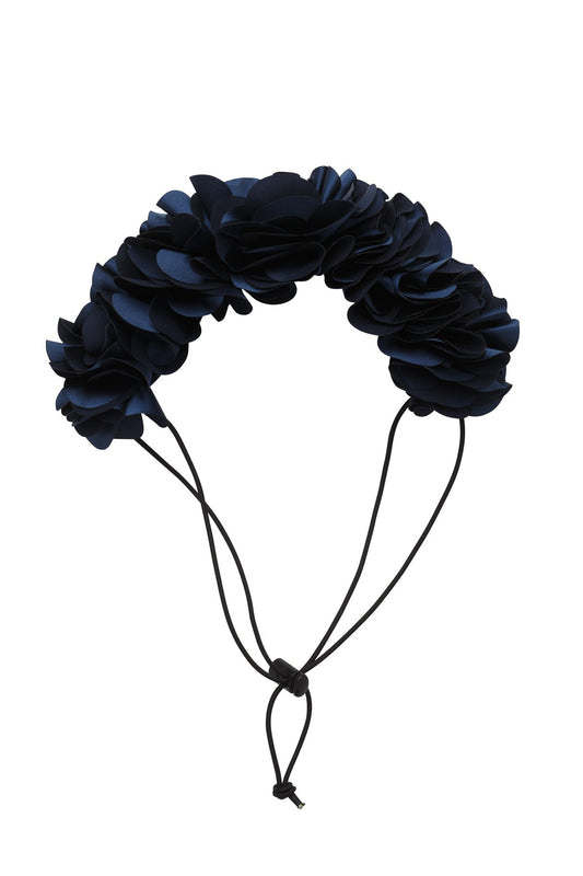 Floral Wreath Petit - Navy - PROJECT 6, modest fashion