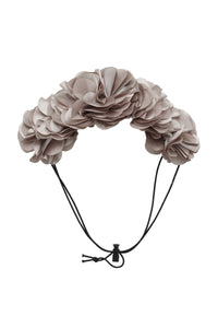 Floral Wreath Petit - Taupe Grey