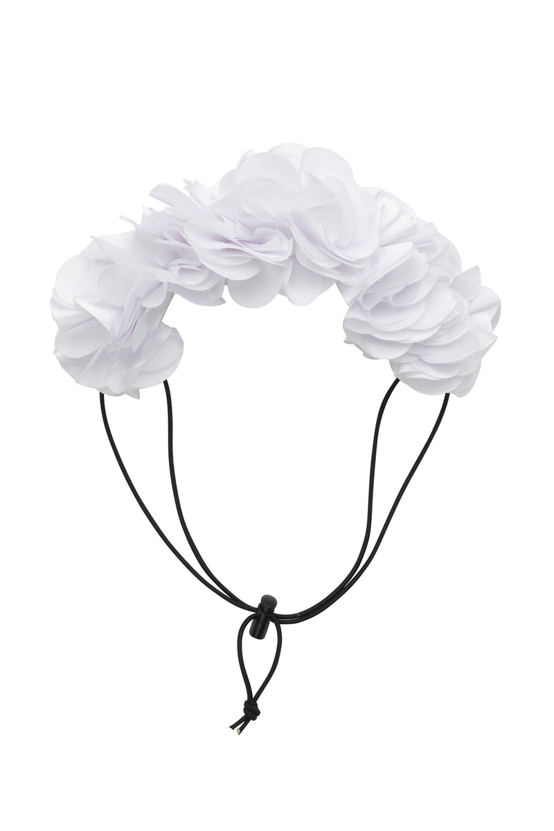 Floral Wreath Petit - White
