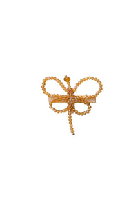 Glass Butterfly Clip - Gold