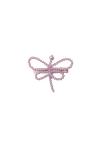 Glass Butterfly Clip - Lilac