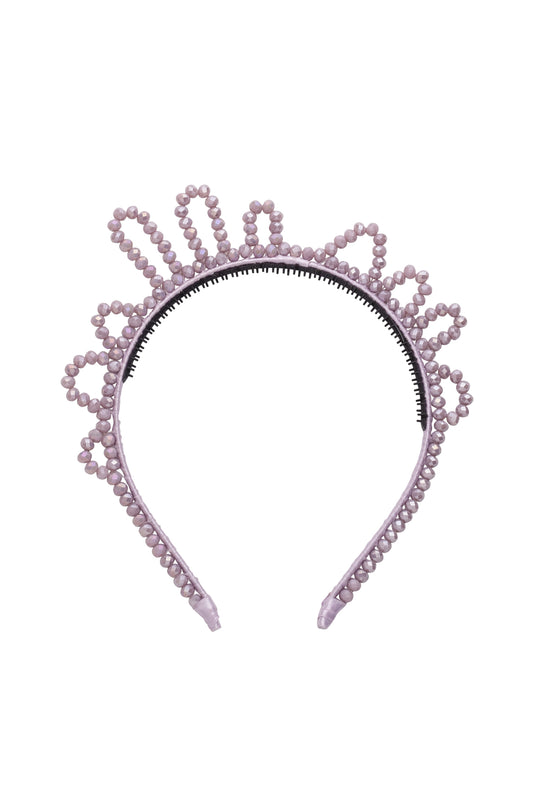 Glass Princess Headband - Lilac