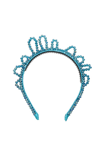 Glass Princess Headband - Turquoise
