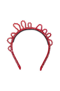 Glass Princess Headband - Red