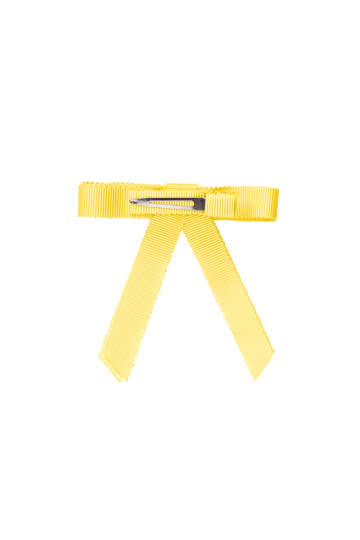 Grosgrain Bow Clip Set (2) - Lemon