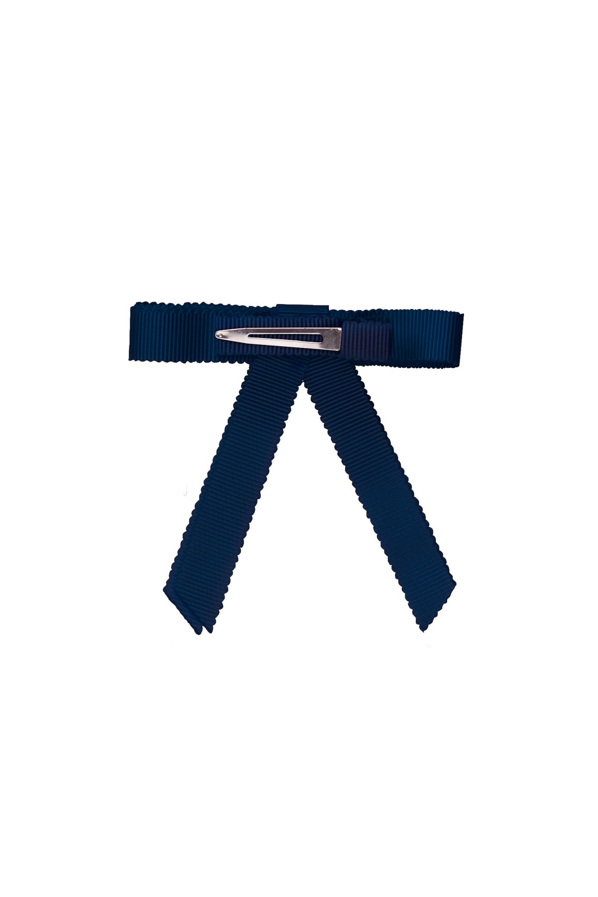 Grosgrain Bow Clip Set (2) - Navy
