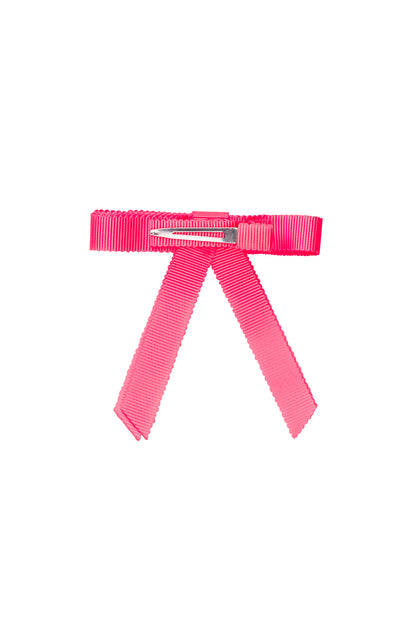 Grosgrain Bow Clip Set (2) - Passion Fruit