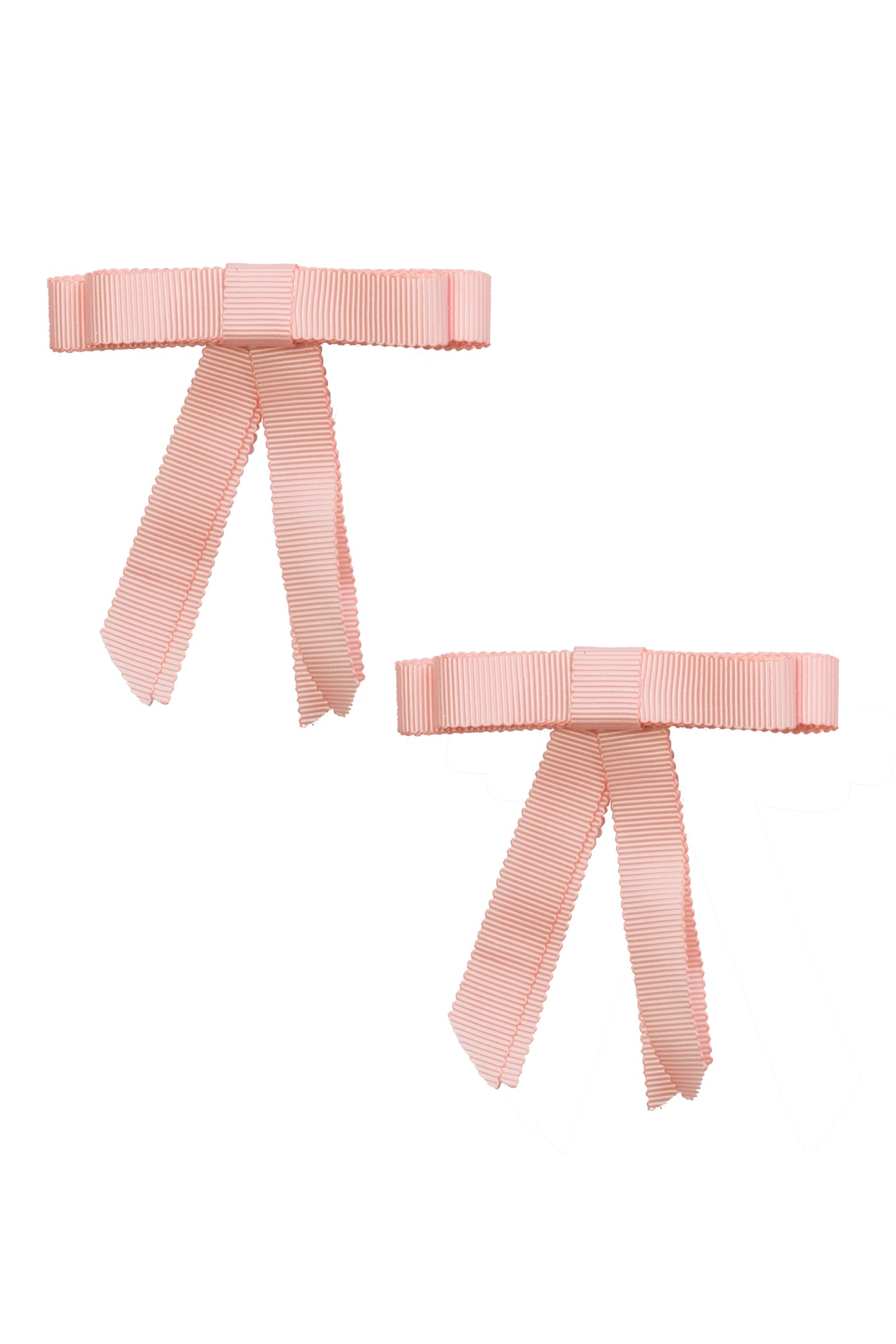 Grosgrain Bow Clip Set (2) - Moonstone