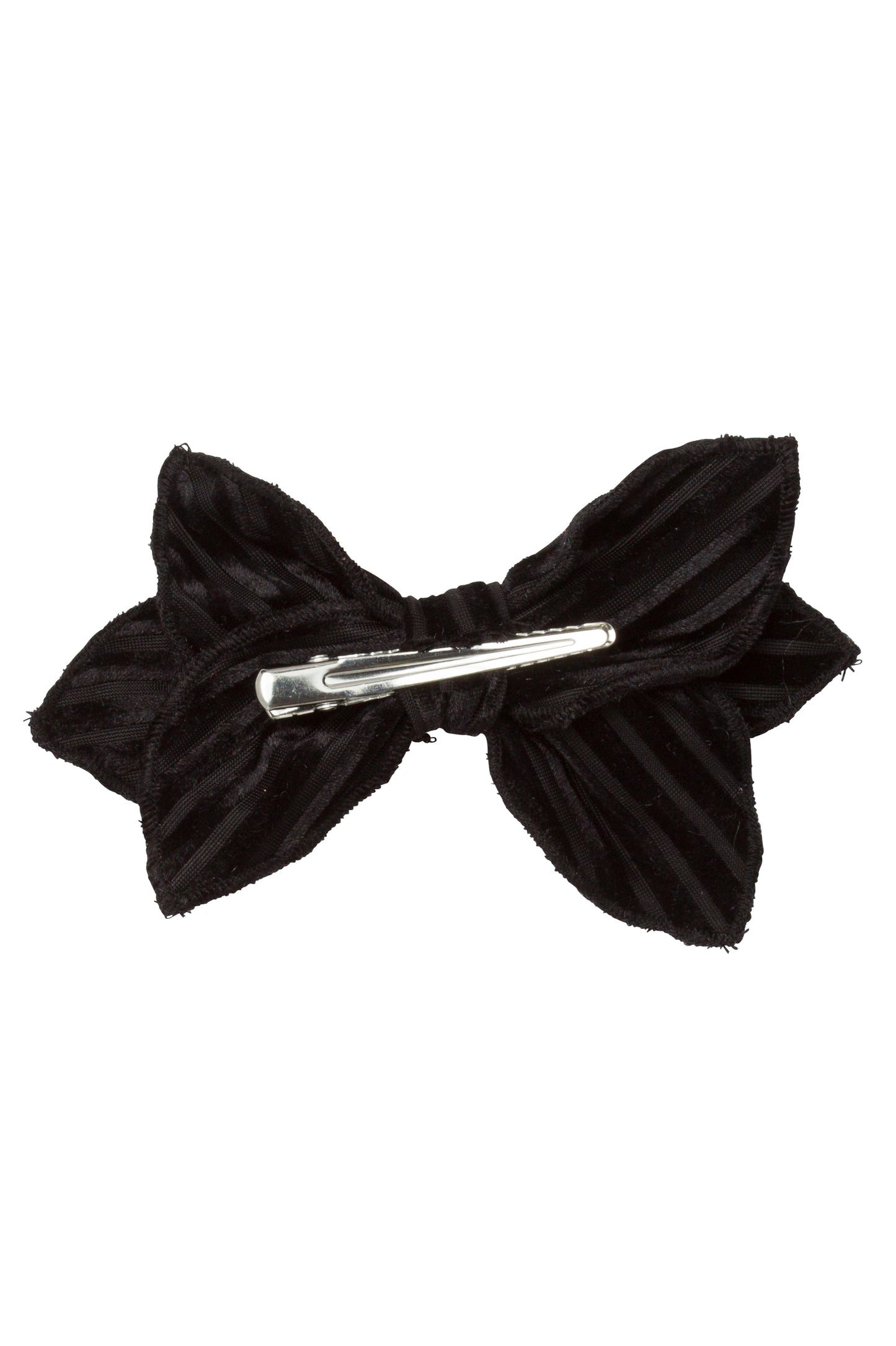 Growing Orchid Clip - Black Velvet Stripe