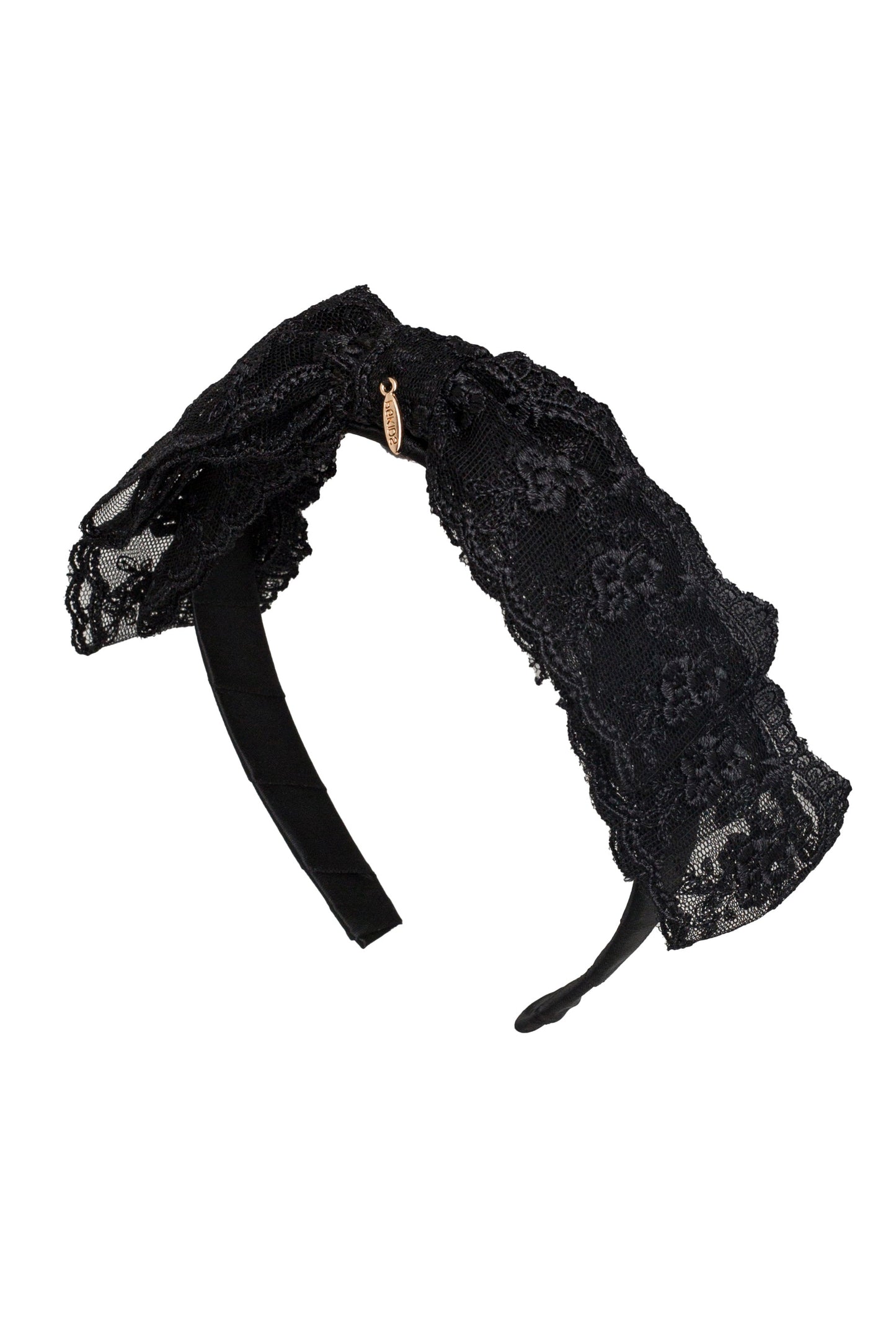 Heather Lace Headband - Black