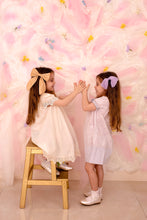 Waterfall Fringe Bow Clip - Light Pink