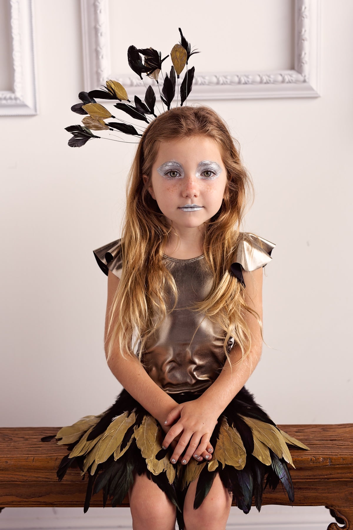 Floating Feathers Headband - Black