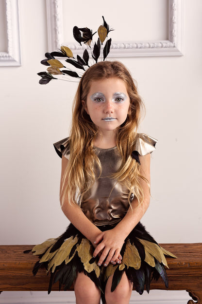 Floating Feathers Headband - Black