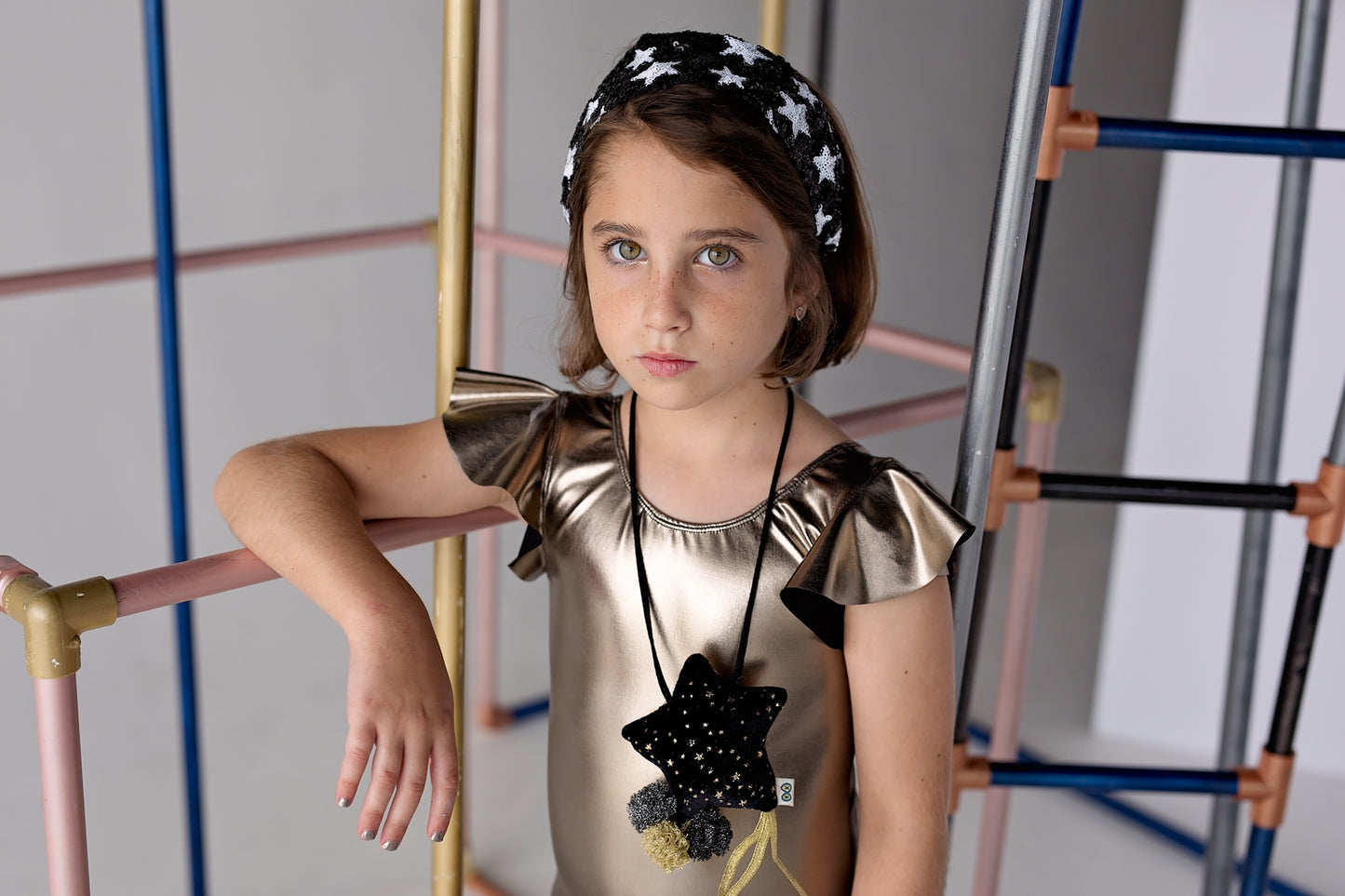 Shooting Star Necklace - Black Star