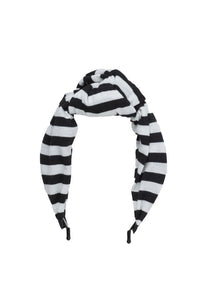 Knot Headband - Black/White Stripe