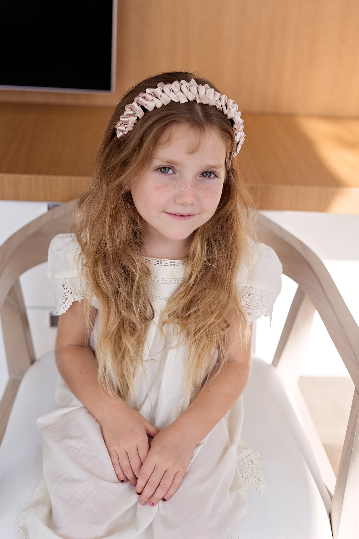 Satin Tied Headband - Teal