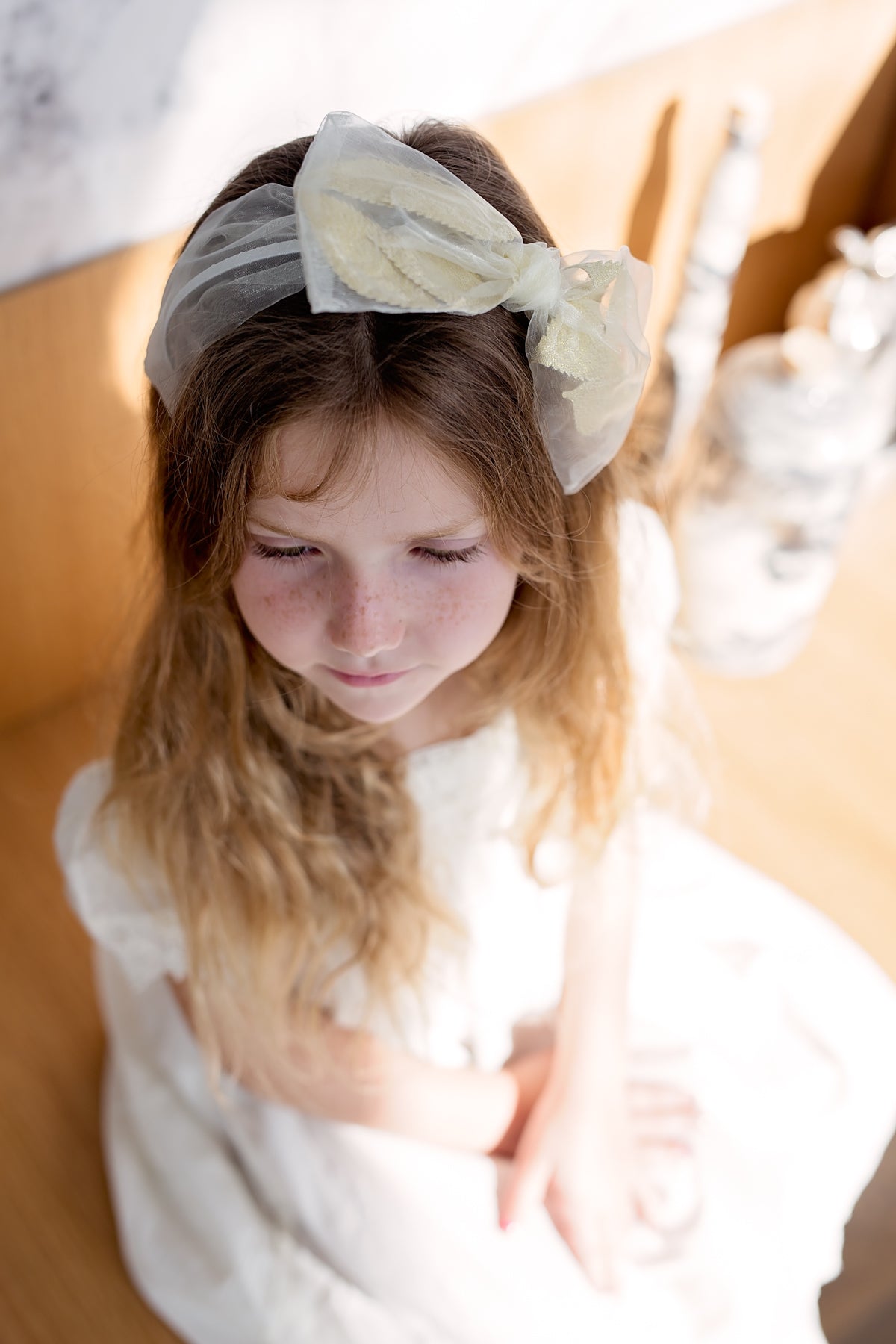 Organza Petal Headband - Pink