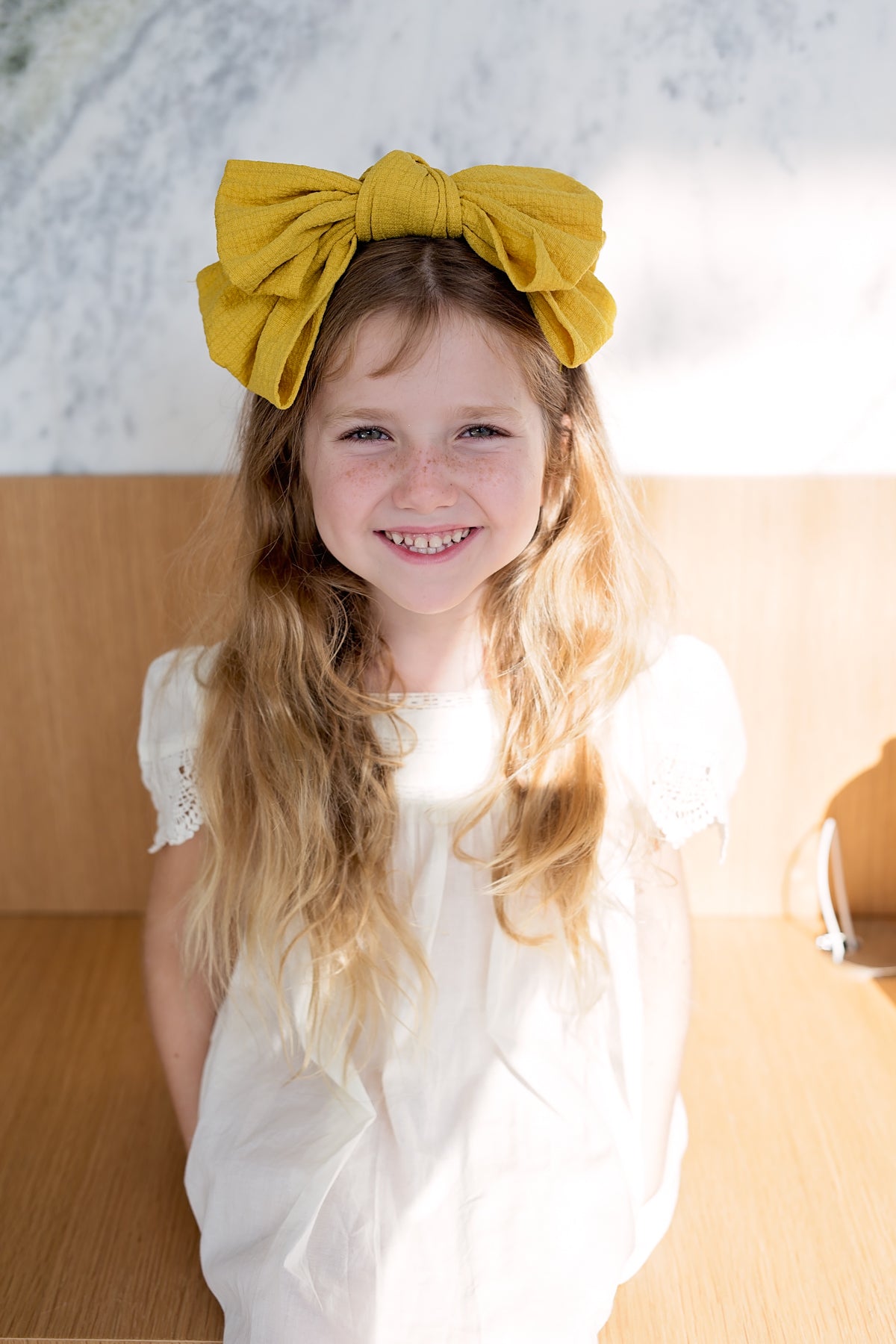 Floppy Muslin Headband - Light Grey
