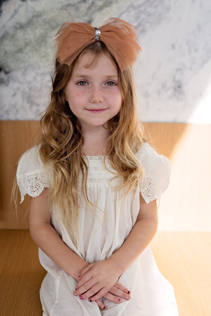 Soft Tulle Strips CLIP + WRAP - Rust