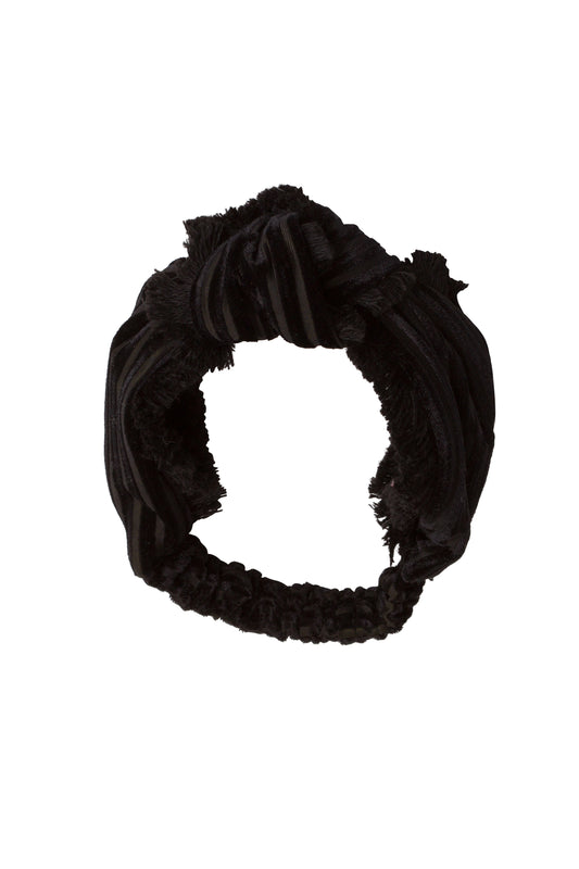 Knot Fringe Wrap - Black