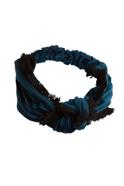 Knot Fringe Wrap - Teal