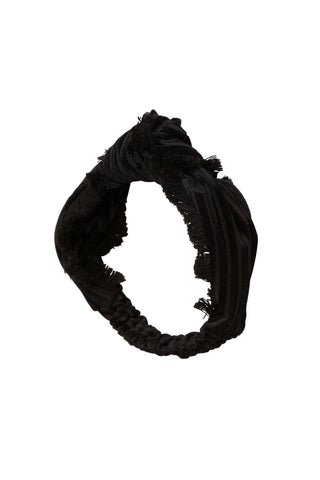 Knot Fringe Wrap - Black