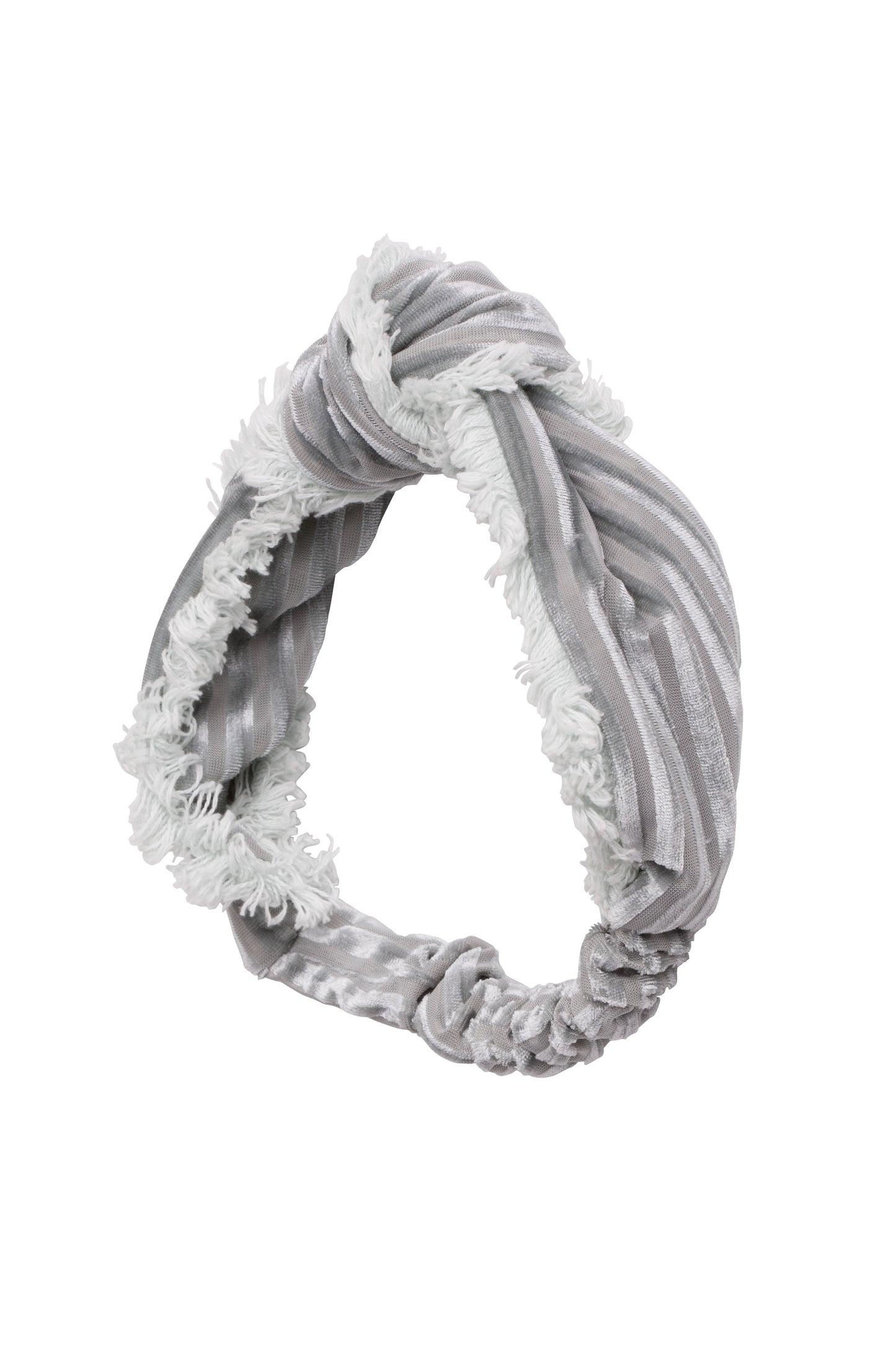 Knot Fringe Wrap - Silver