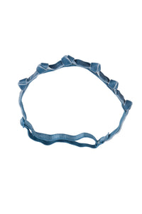 Rosebud Wrap - Blue Denim Velvet