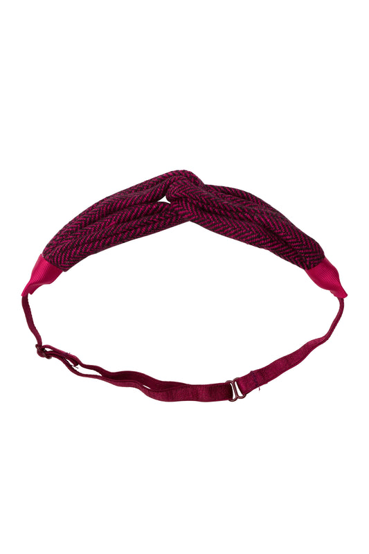 Tubular Herringbone Wrap  - Hot Pink