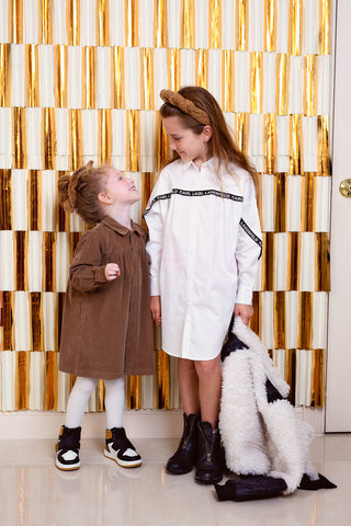 Fuzzy Square Scrunchie - Ivory Fur