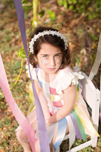 Pearl Queen Headband - Rose