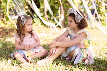 Organza Petal Headband - Pink