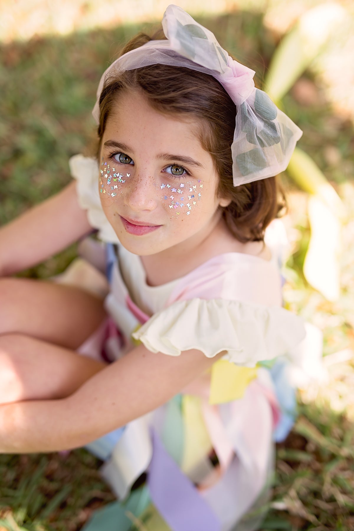 Organza Petal Headband - Pink