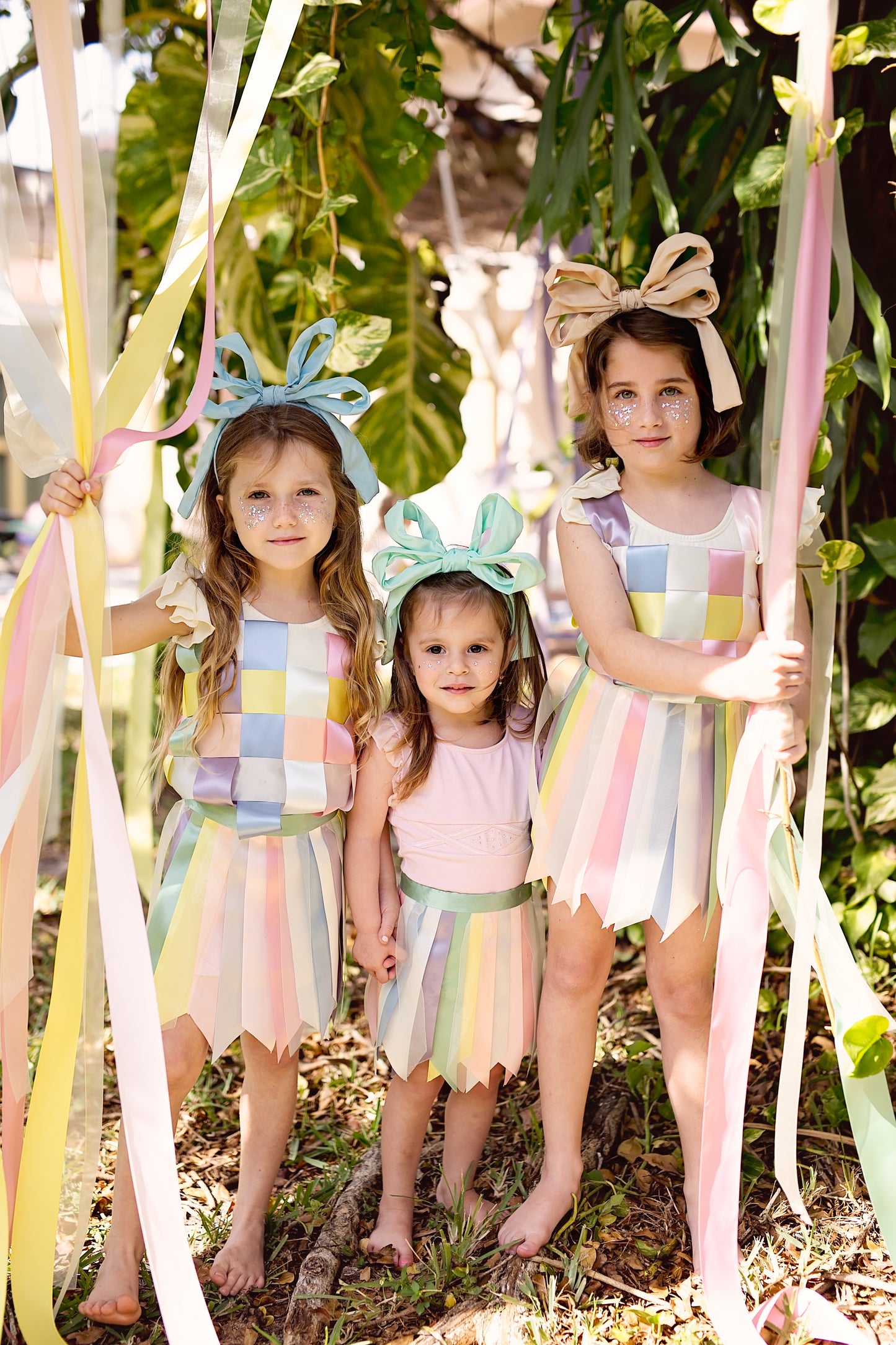 Double Party Bow Headband - Mint