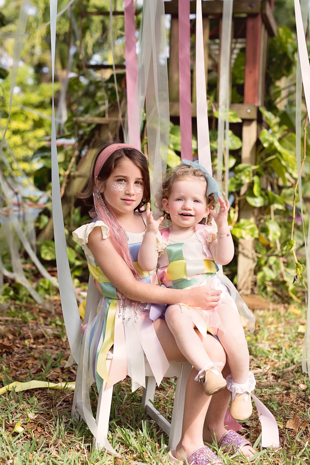 Soft Tulle Strips CLIP + WRAP - Ivory