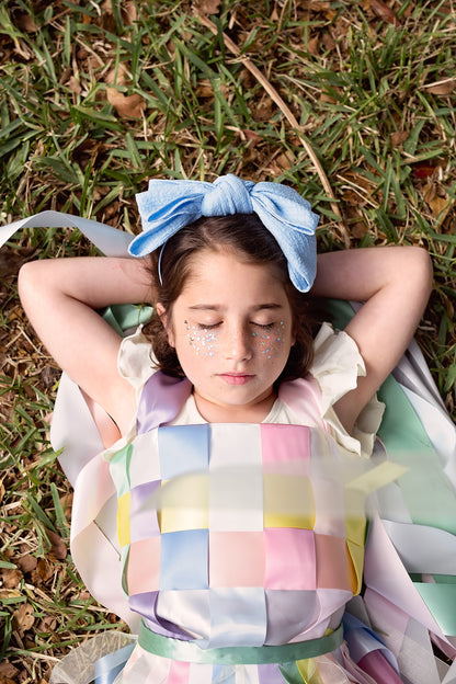 Floppy Muslin Headband - Sky Blue