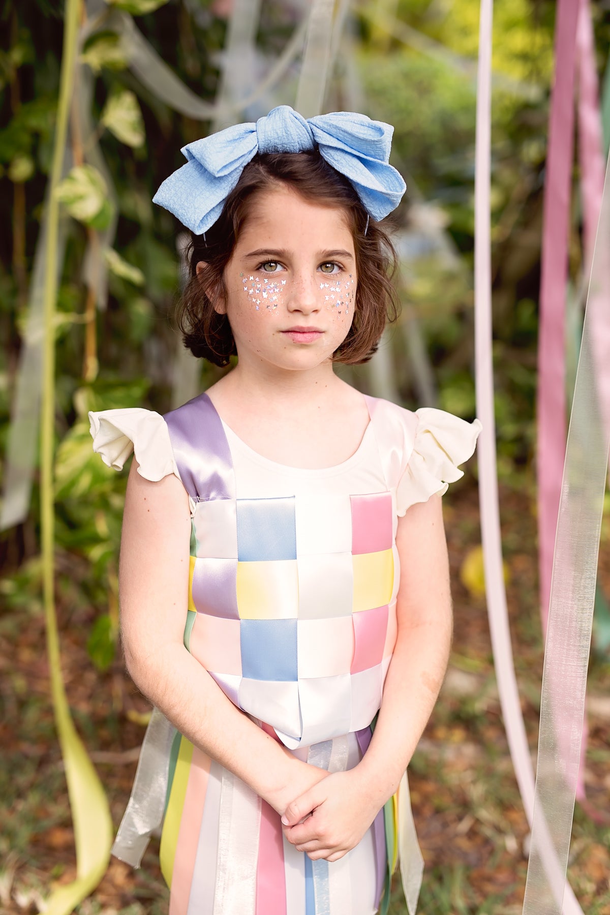 Floppy Muslin Headband - Light Grey
