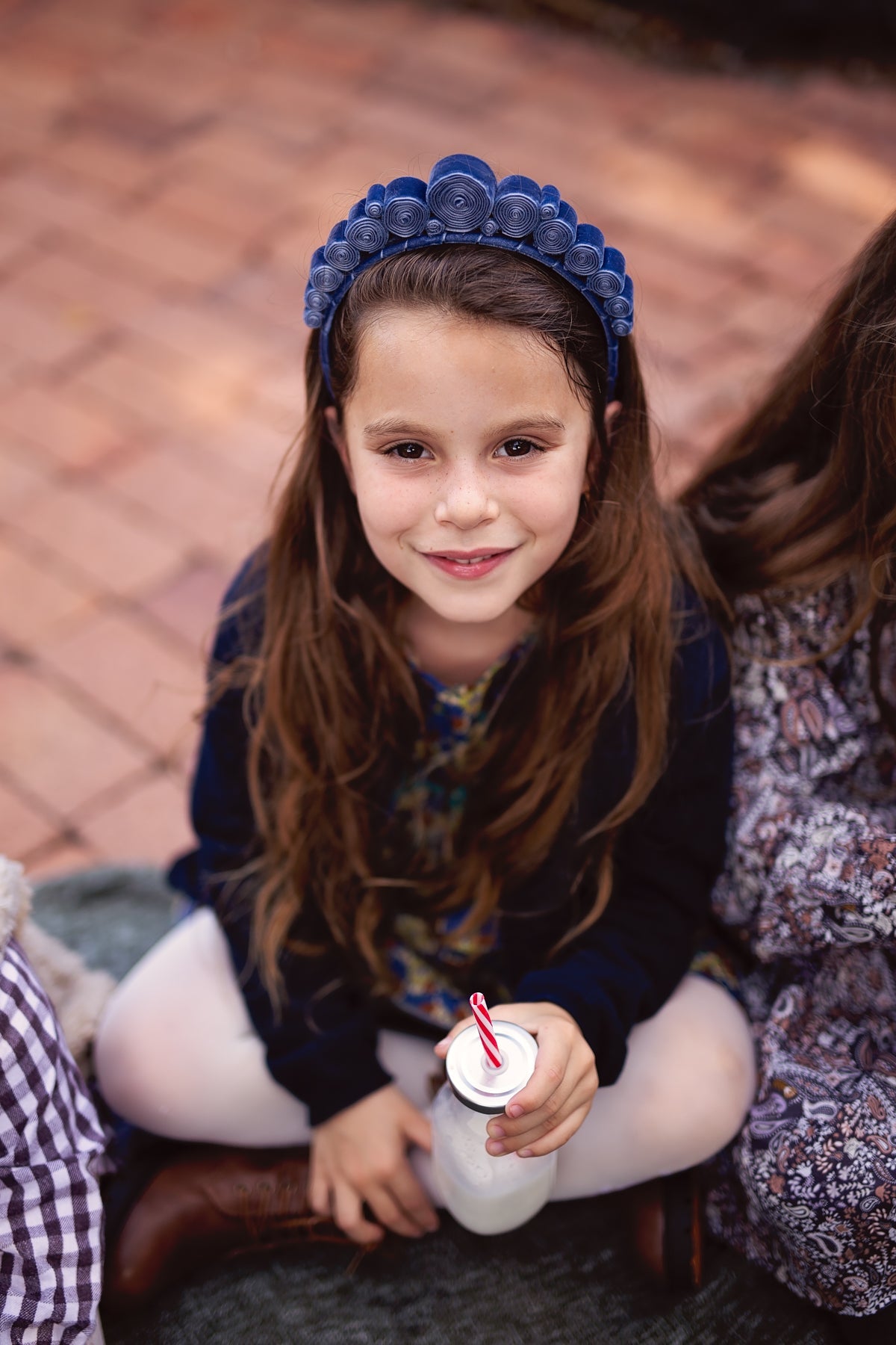 Spiral Headband - Navy Velvet